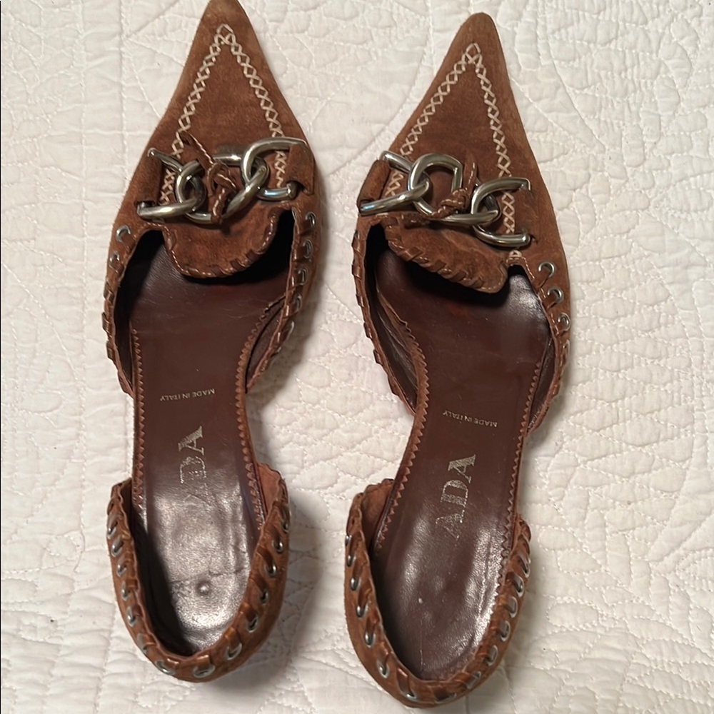 Brown Suede Women's Shoes
